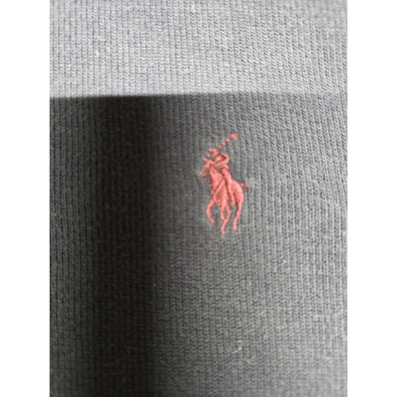 Polo Ralph Lauren Estate Rib Quarter Zip Pullover Sweater Mens XL Navy Blue‎ - Picture 5 of 6